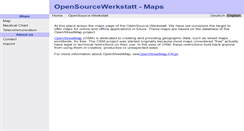 Desktop Screenshot of maps.opensource-werkstatt-stubben.org