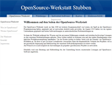Tablet Screenshot of opensource-werkstatt-stubben.org